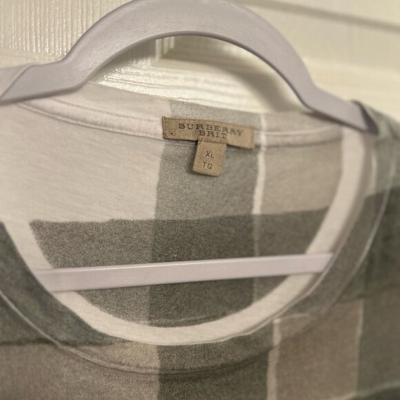 White Burberry Novacheck Fading Longsleeve Shirt - Picture 3 of 5